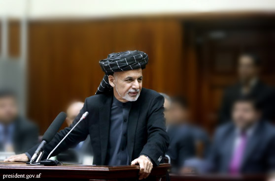 Ашраф Гани в парламенте